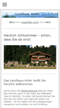 Mobile Screenshot of landhaus-hofer.de
